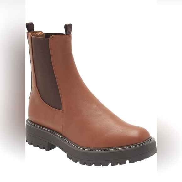 Sam Edelman Shoes - Sam Edelman Laguna Waterproof Lug Sole Chelsea Boot Brown 9.5